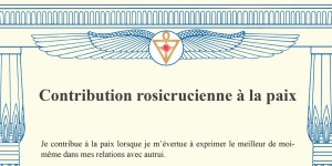 Contribution rosicrucienne à la paix