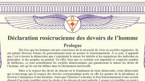 Déclaration rosicrucienne des devoirs de l'homme