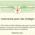 Plaidoyer rosicrucien pour une écologie spirituelle