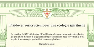 Plaidoyer rosicrucien pour une écologie spirituelle